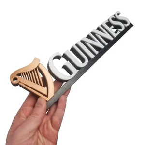 Guinness 3d Printed Free Standing Display / Ideal for your Man Cave / Home Bar - Picture 1 of 8