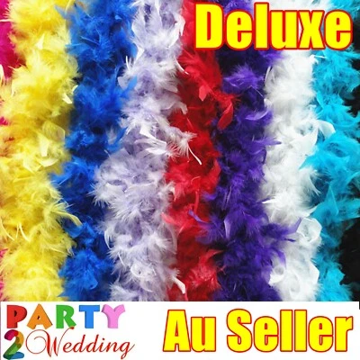 2M Feather Boa Stripe Fluffy Craft Costume Dress Up Wedding Party Flower Decor - image 1 of 4