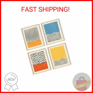 HAUS AND HUES Modern Abstract Wall Art – Mid-Century Modern Prints, Minimalist A - Picture 1 of 2