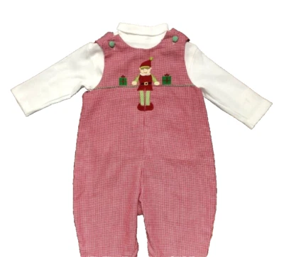 PETIT AMI  White Knit Top/Elf Mini-Houndstooth Longall - NWT Boys 18 month - Image 1 of 2