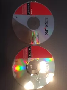 lexmark x84-x85 installation software disc 1 & 2 ( printers 2001- 2002) mac &wds - Picture 1 of 2