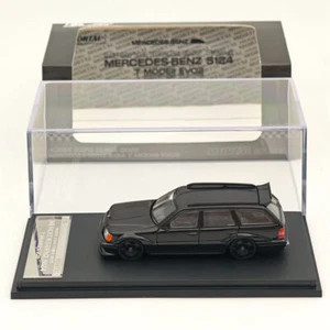 1/64 Mortal HEC MERCEDES-BENZ S124 T MODEII EVO2 Wagon Diecast Car Models Black - Picture 1 of 12