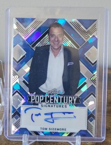 2022 Leaf Metal Pop Century BLUE Refractor AUTO Tom Sizemore BATS1 Autograph /20