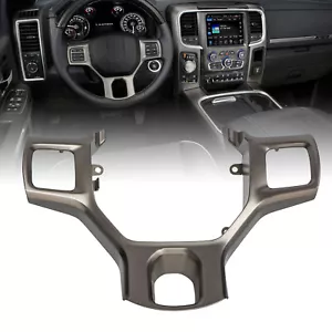 Trim Bezel Steering Wheel Silver Plastic 5NN22GFAAA For Dodge For Ram 2013-2019 - Bild 1 von 15