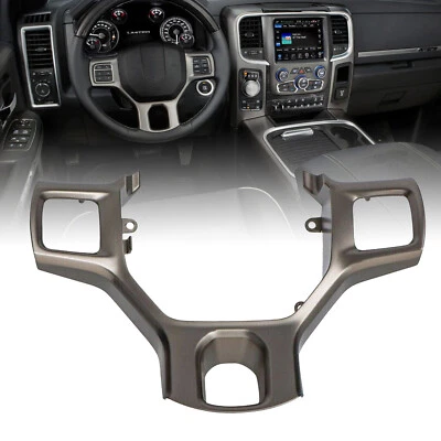 Trim Bezel Steering Wheel Silver Plastic 5NN22GFAAA For Dodge For Ram 2013-2019 - Image 1 of 4