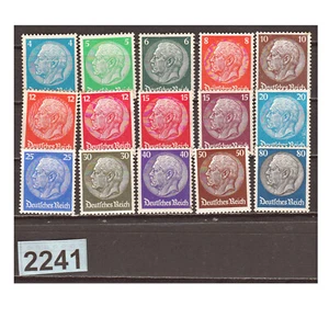 2241 ALLEMAGNE DEUTSCHLAND 1932 15 TIMBRES N° 442-460sauf443-6-8-9 NEUFS N* MH - Imagen 1 de 1