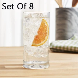Drinking Glasses 16.7 oz Clear Water Glasses for Beer Juice Cocktail Set of 8 US - Picture 1 of 5