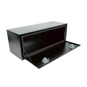 48 In. X 18 In. X 18 In. Black Iron Underbody Truck Storage Tool Box w/Lock - Picture 1 of 7