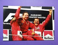 altes Pressefoto Michael Schumacher, Ferrari, Formel 1 GP Ungarn 2001, 13x19cm