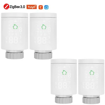 Tuya Zigbee 3.0 Smart Thermostat TRV Radiator Valve Programmable Alexa Google DE - Bild 1 von 4