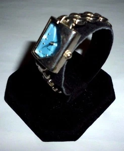 Damen Markenlos Blaues Zifferblatt Silber Analog Quarz Uhr Gliederverschluss Band  - Bild 1 von 4