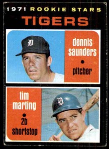 1971 Topps Rookie Stars/Dennis Saunders RC/Tim Marting RC RC #423