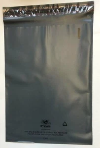 1000 recycelbare Polybeutel Versandtaschen 7,5x10,5" grau grau ungefüttert selbstklebend Umschlag - Bild 1 von 1