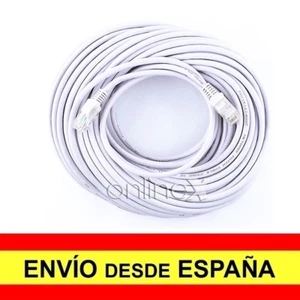 Cable LAN RJ45 20 metros Ethernet Red Cabezal Internet Entrega 48/72H a0877 - Imagen 1 de 1
