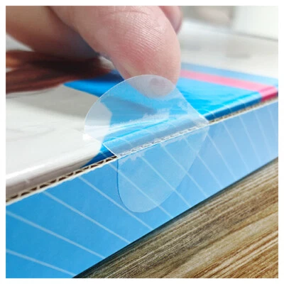 Fi 30mm x 1000Stk. Transparente Verschlusspunkte Etiketten selbstklebend Folie - Bild 1 von 4