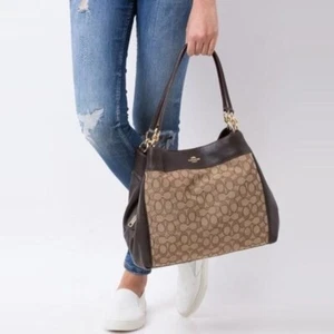 BOLSO DE HOMBRO COACH NUEVO CON ETIQUETAS $375 LEXY Colores Clásicos - Imagen 1 de 6