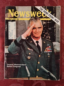 NEWSWEEK May 8 1967 Vietnam War General William Westmoreland American Sculpture - Picture 1 of 1