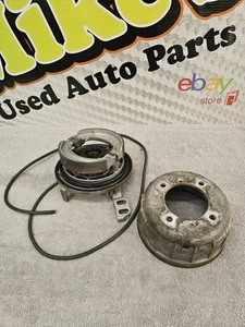 1985 Honda ATC 250sx Rear Brake Drum Backing Plate Cam Lever Spring Shoes - Picture 1 of 8
