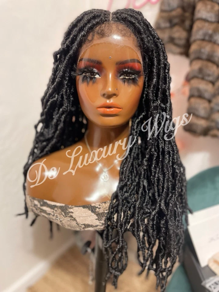 "Peluca delantera de encaje trenzado 24""" Foto 1 de 4