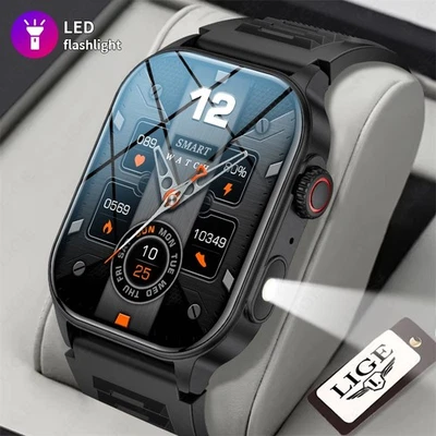 Smartwatch masculino feminino fitness impermeável smartwatch Bluetooth para iOS Android - Imagem 1 de 4