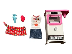 Mattel Barbie Puppenküche Ofen & Zubehör Top gebrauchter Zustand 6"T - Bild 1 von 10