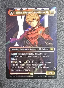 Joshua, Phoenix's Dominant (Borderless) (Surge Foil) Final Fantasy Foil MTG NM - Picture 1 of 2