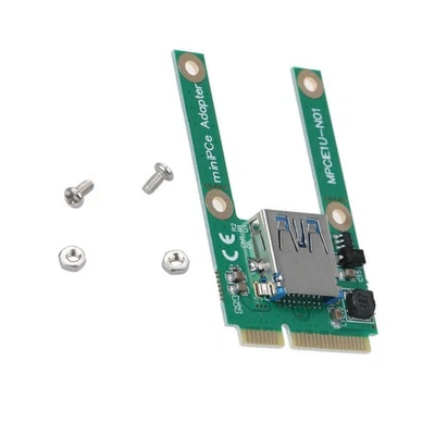 Mini PCI-e to USB2.0 Adapter Card PCIe Extended USB Interface for Laptop - Image 1 of 4