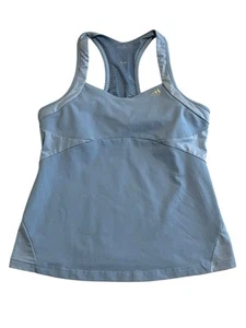 Adidas Tank Top  Womens Size XL Light Blue Racerback Bra Activewear Workout Top - Picture 1 of 8