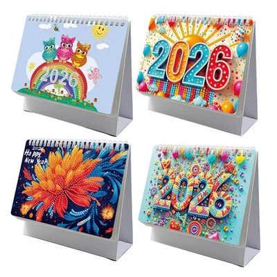 2026 Diamond Painting Desktop Calendar 12-Month Desk Calendar For Planning Decor - Image 1 of 4