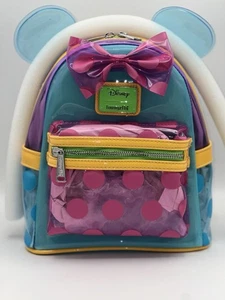 Mini Mochila Loungefly Disney Minnie Mouse Lunares Bloque de Color Orejas - Imagen 1 de 4