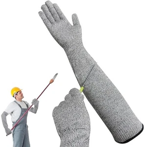 Guard Gloves Gardening, Level 5 Heavy Duty Cut Resistant 6 3/4, Grey, 55cm - Picture 1 of 6