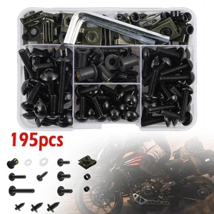 190PCS/Set Complete Motorcycle Fairing Bolts Kit Panel Speed Clip Fastener Screw - Picture 1 of 12