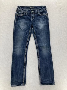 Silver Jeans Suki Straight Damen 29x32 Dark Wash Blau Stretch Denim Grunge Y2K - Bild 1 von 15