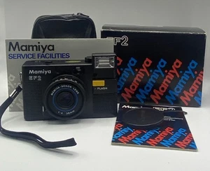Mamiya EF2 Vintage Film Camera In Box Genuine Bag, Manual & 1982 Warranty VGC - Picture 1 of 15