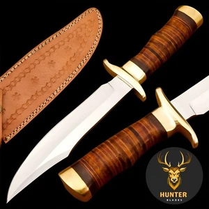 Custom Handmade D2 Werkzeugstahl Survival, Kampf, Kampf, Jagd Bowie Messer - Bild 1 von 10