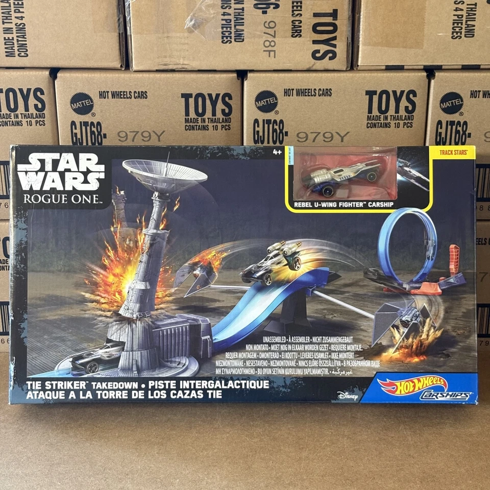 HOT WHEELS - Star Wars Rogue One - Carships - Track Stars - Tie Striker Takedown - Immagine 1 di 4