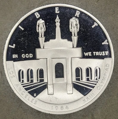 1984-S Olympics Commemorative Silver Dollar - Image 1 of 3