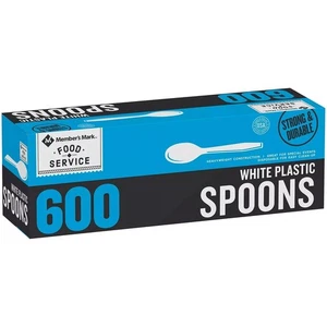 Member's Mark White Plastic Spoons, Heavyweight (600 ct.) - Picture 1 of 4
