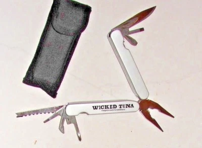 Wicked Tuna Fishing Pliers Screwdriver Multi Tool Outdoor Hiking Camping Knife - Image 1 of 4