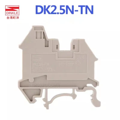 100pcs DINKLE DK2.5N-TN Screw Guide Rail Terminal One in Two Out - Image 1 of 4