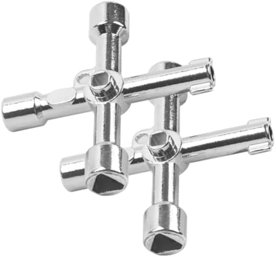 Sgehai 2 pezzi 4-modi chiave multifunzione,chiave contatore gas, chiave quadrata - Immagine 1 di 1