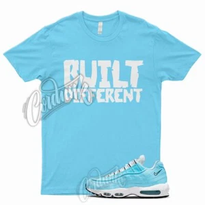 BUILT T Shirt for N Air Max 95 Blue Chill White Black UNC University Powder 1 - Imagen 1 de 3