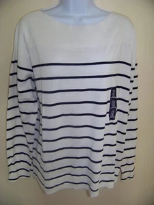 Gap Women's Rib Yoke Boat Coral Sunset Spring Top Szs. S, M, XL 100% Cotton - Picture 1 of 4
