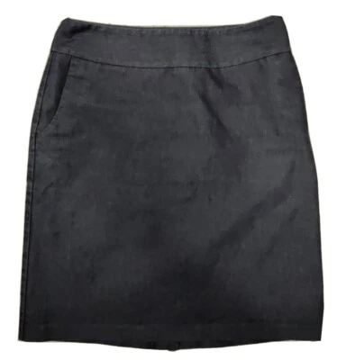 • Falda vaquera Merona para mujer talla 2 azul recta lápiz lavado medio, abertura trasera Foto 1 de 4