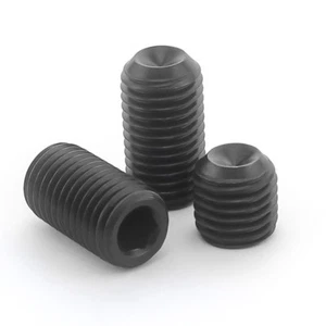 M8 M10 Negro 12.9 Enchufe Hexagonal Sin Cabeza Allen Juego Tornillos Tornillo Punto Tapa Grub - Imagen 1 de 9
