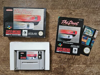 SNES SUPER NINTENDO - TESTDRIVE TEST DRIVE II 2 THE DUEL #RAC PAL UKV CIB - Image 1 of 4