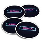 4x Vinyl Stickers Neon Sign Design Estella Name #352957