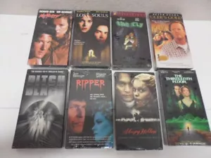 Lot of ( 8) Mixed Horror Movies VHS Collection Sealed The Fly, Ripper, No Mercy - Picture 1 of 12