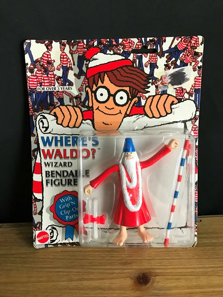 Where's Waldo Crusader Bendable Action Figure by Mattel 1991