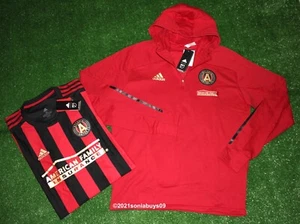 Adidas MLS Atlanta United FC Home Soccer Jersey & Travel Jacket, Red, Size XL - Picture 1 of 12